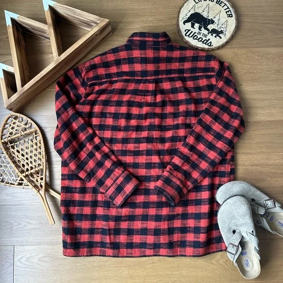 Madewell Flannel Oversized Ex-Boyfriend Shirt, Women's Size Small. - Picture 4 of 13
